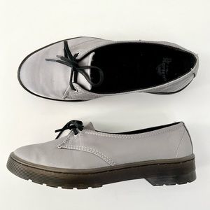 DR MARTENS| Morada Gray Slip On Oxford Size 6